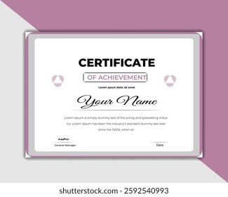 Best certificate achievement design template