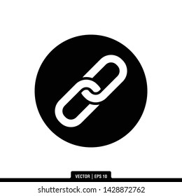 The best of Chain Link icon vector, illustration logo template in trendy style. Suitable for many purposes.