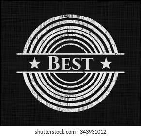 Best chalkboard emblem on black board