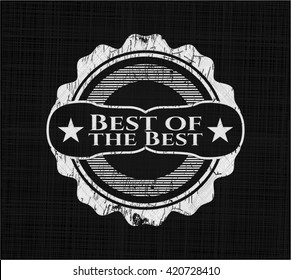 Best of the Best with chalkboard texture