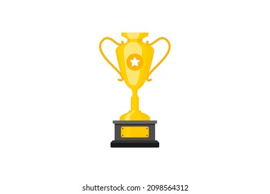 Best champions cup trophy vector design. Champion cup winner trophy award.