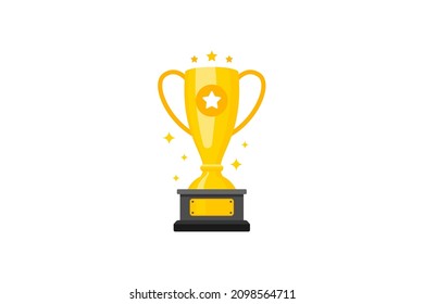 Best champions cup trophy vector design. Champion cup winner trophy award.