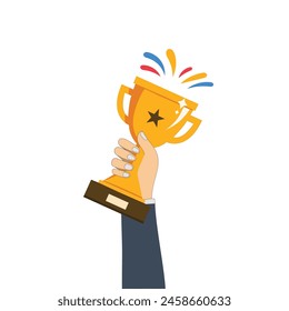 Best champions cup trophy vector design. Champion cup winner trophy award.