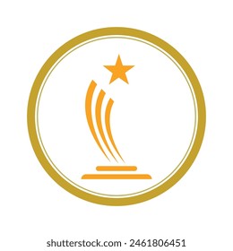 Best champions cup trophy vector design. Champion cup winner trophy award
