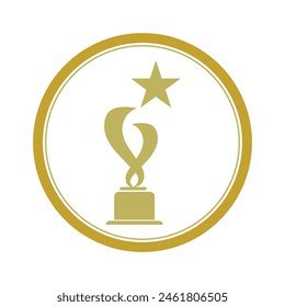 Best champions cup trophy vector design. Champion cup winner trophy award