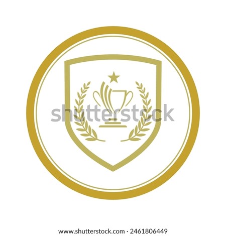 Best champions cup trophy vector design. Champion cup winner trophy award