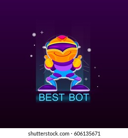 Best Chatbot vector illustration, Thumbs up, chatbot or chatbot