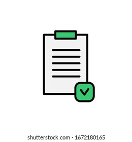 The best Checklist clipboard icon vector illustration logo template