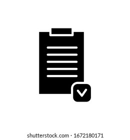 La mejor plantilla de logotipo de ilustración vectorial de icono de lista de comprobación