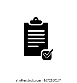 Die beste Vektorillustration-Logo-Vorlage für die Checklist-Zwischenablage