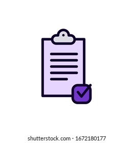 The best Checklist clipboard icon vector illustration logo template
