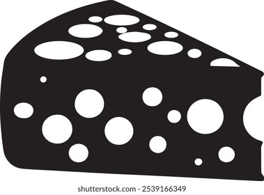 The best Cheese Vector silhouette illustration