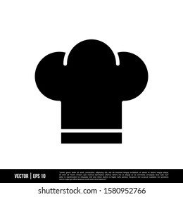 The best Chef Hat icon vector, illustration logo template in trendy style. Suitable for many purposes.