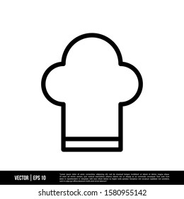 The best Chef Hat icon vector, illustration logo template in trendy style. Suitable for many purposes.