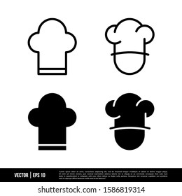 The best Chef Hat icons vector collection, illustration logo template in trendy style. Suitable for many purposes.