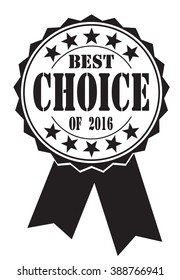 best choice of 2016 icon on a white, vector illustration 