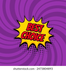 Best choice abstract comic boom sale banner background