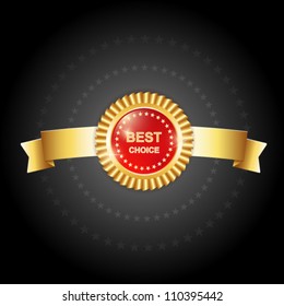 best choice award label medals signs with ribbons