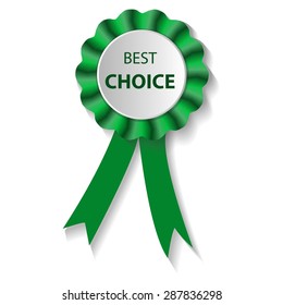 Best choice award vector icon. Offer symbol isolated on white background. Trendy internet concept. Modern sign for web site button, mobile app, ui design. Logo illustration.