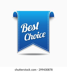 Best Choice Blue Vector Icon Design