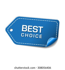 Best Choice Blue Vector Icon Design