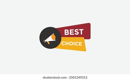 La mejor opción Plantillas de Anuncio de Web de Botón. Ilustración vectorial 
