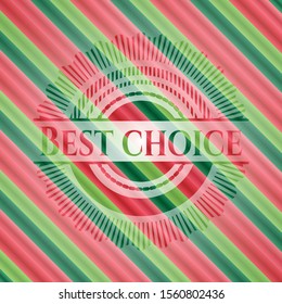 Best Choice christmas badge. Vector Illustration. Detailed.