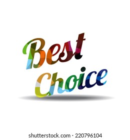 Best Choice Colorful Vector Icon Design