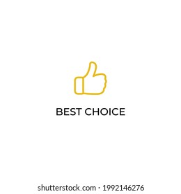 Best choice concept icon. Symbol in trendy flat style isolated on white background. Illustration element for your web site design, logo, app, UI.