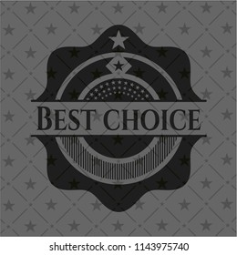 Best Choice dark icon or emblem
