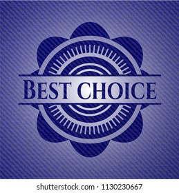 Best Choice with denim texture