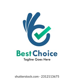Best choice design logo template illustration