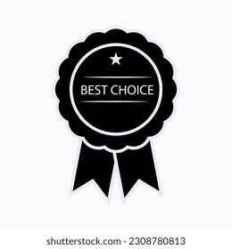 Best Choice Emblem. Top Logo Vector. 