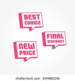 Best Choice, Final Discount & New Price Tags