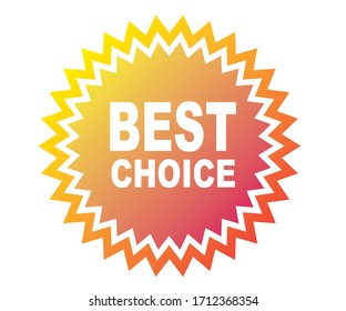 La mejor etiqueta de diseño plano, banner.
