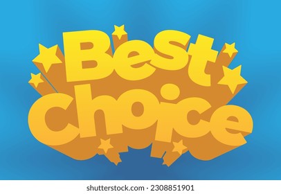 best choice fun promotional typography