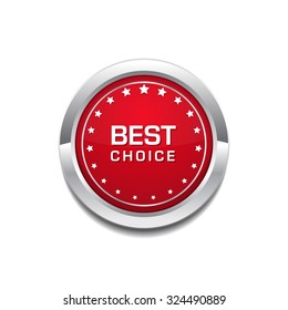 Best Choice Glossy Shiny Circular Vector Button