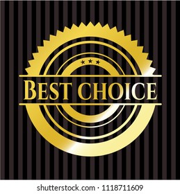 Best Choice gold shiny emblem