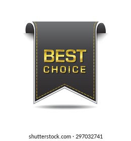 Best Choice golden Vector Icon Design