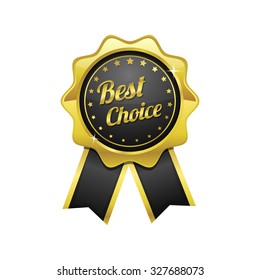 Best Choice golden Vector Icon Design