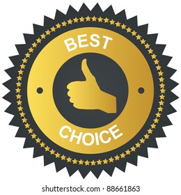 Best choice golden vector label