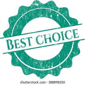 Best Choice grunge style stamp