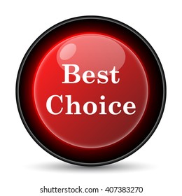 Best choice icon. Internet button on white background. EPS10 vector