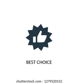 best choice icon. Simple element illustration. best choice concept symbol design. Can be used for web and mobile.