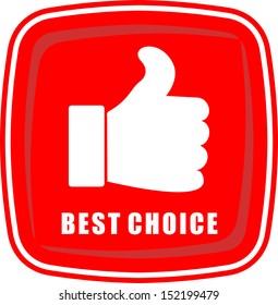 Best Choice, icon vector