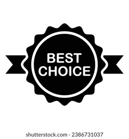Icono de la mejor elección, gráficos de vectores