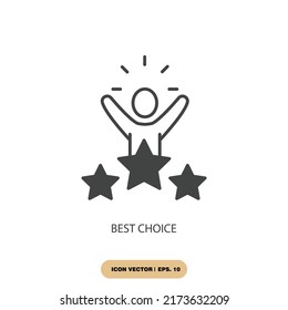 best choice icons  symbol vector elements for infographic web