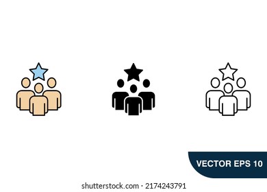 iconos de mejor elección símbolos vectores elementos para web infográfica