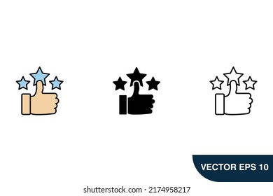 iconos de mejor elección símbolos vectores elementos para web infográfica