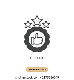 best choice icons  symbol vector elements for infographic web